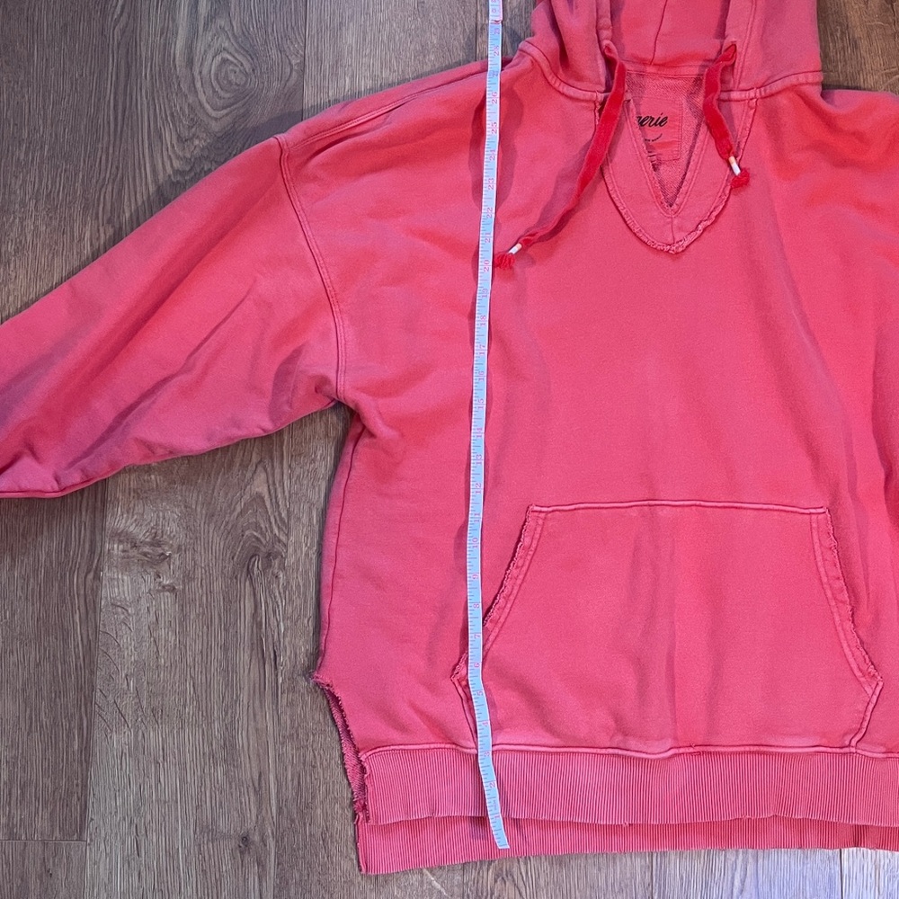 Aerie Washed Pink Oversized Hoodie Size M - Picture 3 of 7